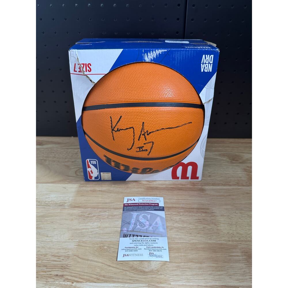 Kenny Anderson Autographed Basketball JSA COA